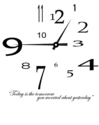 Modern Clock Vinyl Wall Home Decor Decal Sticker