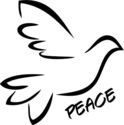 Bird and Peace Vinyl Decal Sticker Home Wall Decor