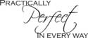 Practically Perfect in Every Way  Vinyl Decal Home