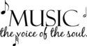 Music the voice of soul Vinyl Decal Home Wall Deco