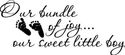 Our Bundle of Joy our sweet Vinyl Home Wall Decal 