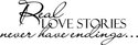 Real Love Stories  Wall Art Deco Vinyl Decal Stick