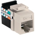 LEVITON 5G108-RT5 QUICKPORT? CAT-5E JACK (LIGHT AL