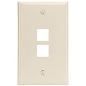 LEVITON 41080-2TP QUICKPORT? WALLPLATE (2-PORT; LI