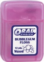 Waxed Bubblegum Ribbon Dental Floss, 144 pcs