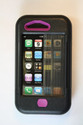 Iphone 3 Case Black W/ Purple Accents