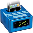 Blue Dual Alarm Clock Fm Radio With Ipod?/Iphone? 