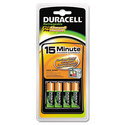 Nimh 15-Minute Battery Charger  4 Pre-Charged Rech