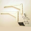 12"""" L Mounting Brackets White