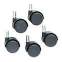 Safety Casters  100 Lbs./Caster  Nylon  Matte Blac