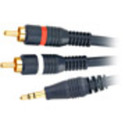 6' Python&Trade; Series 3.5mm To 2 Rca Male Y-Cabl