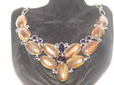 DESIGNER STONE FOSIL NECKLACE,CUSTOM DESIGN JEWELR