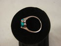 WOMEN GIRLS RINGS STONE PLATINUM PLATED RING GENUI
