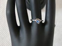 WOMEN GIRLS RINGS PLATED LAB CREATED GEMMED RINGS/