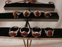 WOMEN GIRLS RINGS STONE PLATINUM PLATED RING TIGER