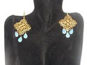 MIA ANGELA GOLD PLATED TOP DESIGNER EARRINGS,DESIG