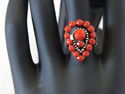 WOMEN GIRLS RINGS, BOHEMIAN ANTIQUE STYLE RING, RE