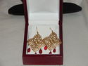 MIA ANGELA GOLD PLATED TOP DESIGNER EARRINGS,DESIG