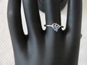 WOMEN GIRLS RINGS PLATED LAB CREATED GEMMED RINGS/
