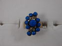 WOMEN GIRLS RINGS, BOHEMIAN ANTIQUE STYLE RING,BLU