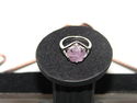 WOMEN GIRLS RINGS GENUINE STONE PLATINUM PLATED RI