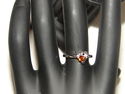 WOMEN,GIRLS RHODIUM PLATED LAB CREATED GEMMED RING