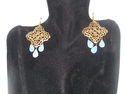 MIA ANGELA GOLD PLATED TOP DESIGNER EARRINGS,DESIG
