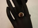 WOMEN GIRLS RINGS STONE PLATINUM PLATED RING TIGER