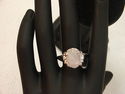 WOMEN GIRLS RINGS STONE PLATINUM PLATED RING GENUI