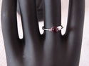 WOMEN GIRLS RINGS PLATED LAB CREATED GEMMED RINGS/