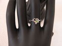 WOMEN GIRLS RINGS PLATED LAB CREATED GEMMED RINGS/