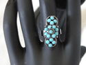 WOMEN GIRLS RINGS, BOHEMIAN ANTIQUE STYLE RING, BL