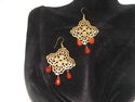 MIA ANGELA GOLD PLATED TOP DESIGNER EARRINGS,DESIG