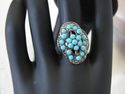 WOMEN GIRLS RINGS, BOHEMIAN ANTIQUE STYLE RING, BL