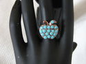 WOMEN GIRLS RINGS, BOHEMIAN ANTIQUE STYLE RING, BL