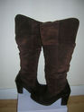 RUSSELL AND BROMLEY LADIES BROWN SUEDE/LEATHER BOO