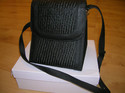 HOMER ORTEGA BRAND NEW SHOULDER BAG BLACK STRAW/LE