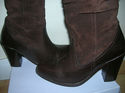 RUSSELL AND BROMLEY LADIES BROWN SUEDE/LEATHER BOO