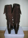 RUSSELL AND BROMLEY LADIES BROWN SUEDE/LEATHER BOO