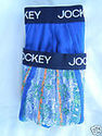 Jockey Elance 2-Low Rise Trunks Large Blue Assorte