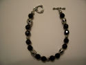 Loungefly Onyx Skull Chrome Heart Baby King Bracel