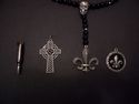 Onyx Skull Rosary Necklace Chrome Hearts Baby King