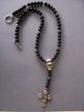 Onyx Skull Rosary Necklace Chrome Hearts Baby King