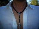 Onyx Skull Rosary Necklace Chrome Hearts Baby King