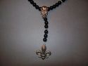 Onyx Skull Rosary Necklace Chrome Hearts Baby King