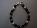 Loungefly Onyx Skull Chrome Heart Baby King Bracel