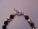 Loungefly Onyx Skull Chrome Heart Baby King Bracel