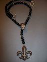 Onyx Skull Rosary Necklace Chrome Hearts Baby King
