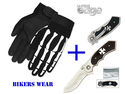 MUST SEE!!  Bikers Combo - Skeleton Riding Gloves 