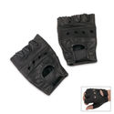 New Fingerless Leather Gloves - Large Biker's And 